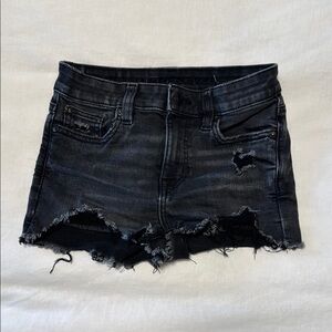 American Eagle Outfitters Black Distressed Women's Shorts